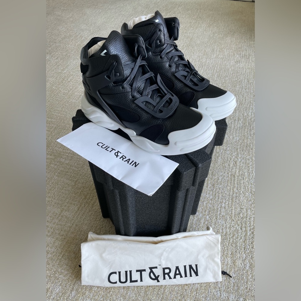 Cult & Rain Titan Sneakers Mens 45/US 12 Black Web3 Phygital Core 1/250 +Hex Box